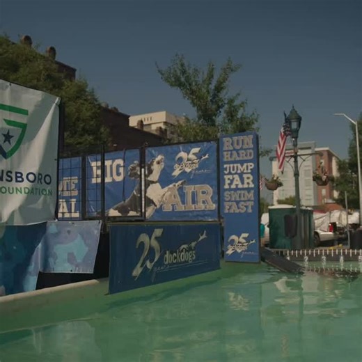 Sights and Sounds from our 2025 Dock Dogs competition in downtown Greensboro! The dogs will be back for the 2026 BODYARMOR State Games! | BODYARMOR State Games | Facebook