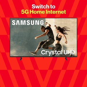 Offer ends 4.30! Get a Samsung 43” Class TV on us w/ a 5G Home Plus plan | Verizon