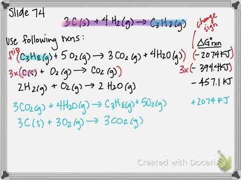Calculating ΔG°rxn (Using Hess's Law)