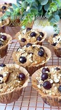 The only Blueberry Muffins recipe you need - and their healthy! 🫐