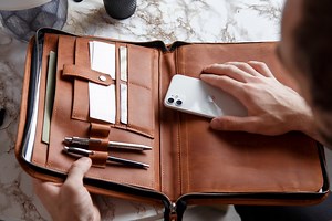 Personalized Leather Portfolio, Letter Size Organizer Folders, Leather Padfolio Men, Leather Portfolio Zipper, A4 Holder, Document Bag - Etsy