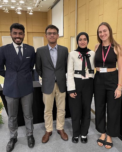 In a first for Pakistan, LUMS students from the Shaikh Ahmed Hassan School of Law have won the 47th edition of the prestigious Jean-Pictet International Humanitarian Law (IHL) Competition. Congratulation to Aizaz Arif (BA-LL.B ’25), Sakina Zulfiqar (BA-LL.B ’25), and Asfand Katchela (BA-LL.B ’26) on this momentous achievement! The competition took place in Indonesia and brought together over 140 delegates from more than 40 countries, including Master's and PhD students specialising in IHL. Compe