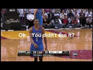 Rigged? Destroying Basketball... 2012 NBA Finals flops and refereeing in favor of Miami Heat. Part 1