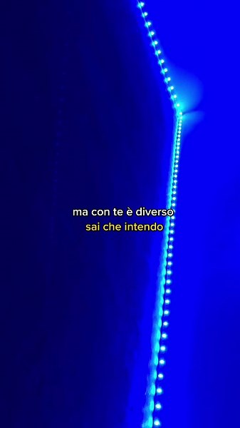 Captivating Blue LED Lights Display in Static Scene