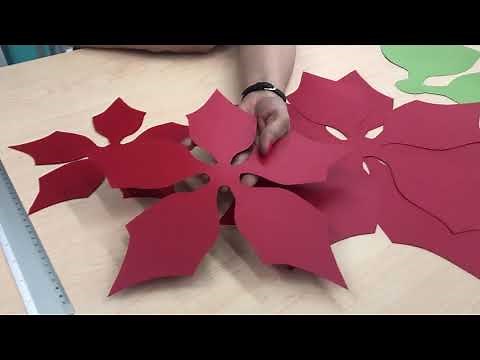 Video Blog: Christmas Poinsettia Flowers with Paper 2020