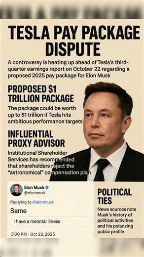 Elon Musk’s $1 Trillion Tesla Pay Package Sparks Controversy