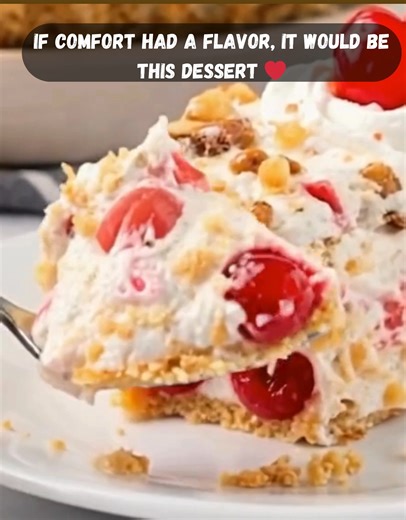 Millionaire Pie | No-Bake, Creamy & Bursting with Sweet Cherry Goodness 🍒🥧 This pie is a Southern classic that’s been passed around church potlucks and handwritten recipe cards for decades — rich, fruity, and so easy you don’t even need to turn on the oven! One bite and you’ll feel like a million bucks 😉 Ingredients: 1 graham cracker crust (9-inch, store-bought or homemade) 1 (8 oz) block cream cheese, softened 1 (14 oz) can sweetened condensed milk 1 (8 oz) tub whipped topping, thawed 1 (8 o