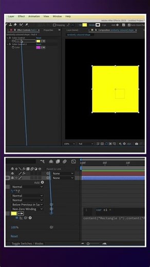 Randomly Coloured Shapes in After Effects | Tutorial