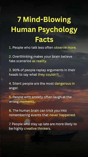 7 Mind-Blowing Facts About Human Behavior That Most People Don’t Know #deepthoughts #psychology