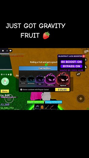 Gravity Fruit in Blox Fruit Update 20: What You Need to Know