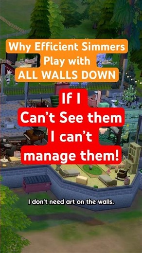 Inside the mind of a “ALL WALLS DOWN” Simmer 👹😈 #thesims4