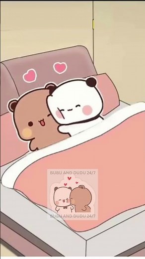 Bubu & Dudu Romantic Night | Cute Couple Cuddles Before Sleep 💕✨