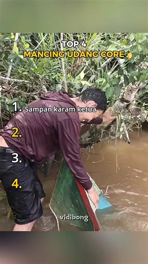 top 4 mancing udang core part2😂