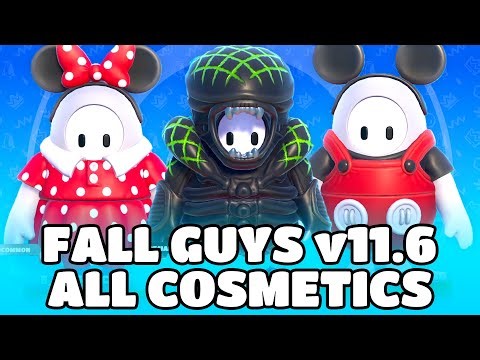 ALL *NEW* FALL GUYS UPDATE LEAKS!! (Mickey Mouse, Predator vs. Alien)