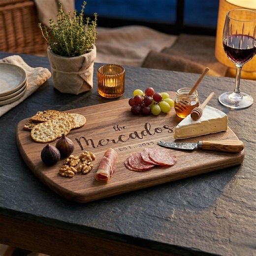 Personalized Cutting Board, Custom Wedding, Engagement, Housewarming Gift for Couples and Families - Etsy