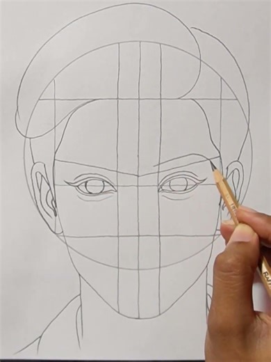 How to Draw a Portrait Using the Loomis Method ~ Male face portrait drawing tutorial