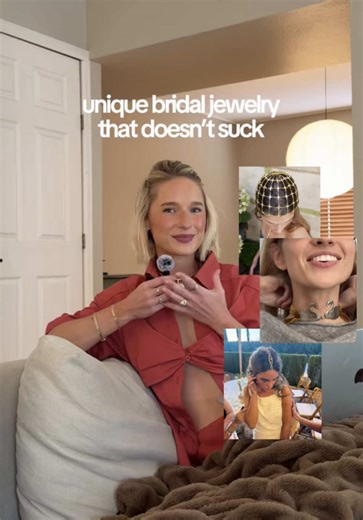 unique bridal jewelry inspo for the brides who don’t feel called to the classic diamonds 🪽 #bride #wedding #bridaljewelry #uniquejewelry
