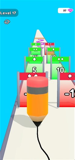 Long Pencil Run #17 Gameplay #shorts #mobile #games ✏️