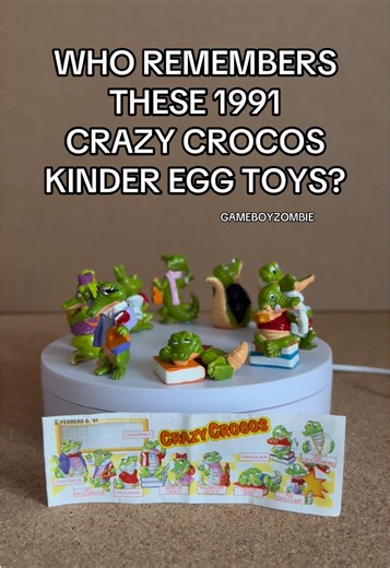Remembering 1991 Crazy Crocos Kinder Surprise Toys