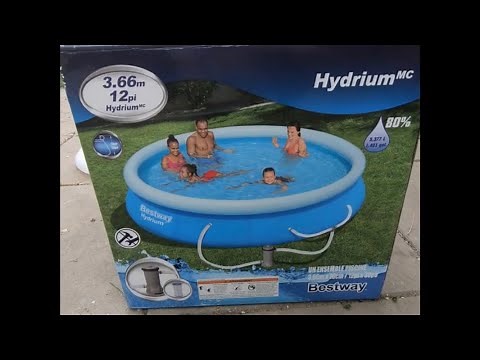 Bestway Hydrium 12 ft Pool Setup Complete Guide! Fast Set Inflatable Ring Pool Setup Instructions