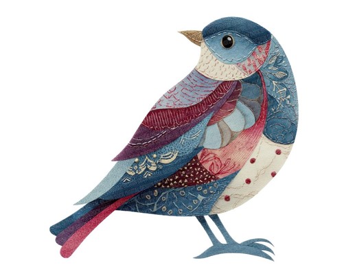 Patchwork Birds PNG Clip Art, 12x Fabric Style Bird Clipart, Printable Watercolor Clip Art, Transparent PNG, Digital Papers, Junk Journals - Etsy