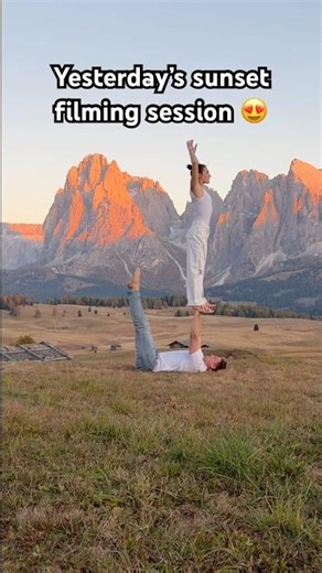 EPIC FILMING LOCATION 😍 #shorts #viralvideos #acrobatics #acroyoga #tricks #nature