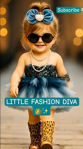 ✨ Little Fashion Diva 👑 Baby Girl Runway Style ✨