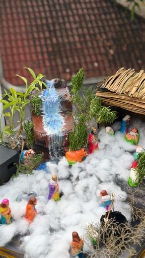 SHIFA | Christmas crib making 🛖🤩 #reels #craft #crafttips #christmas #christmascrib | Instagram