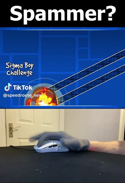 Geometry Dash Challenge: Hacker vs Hard Spam Gameplay