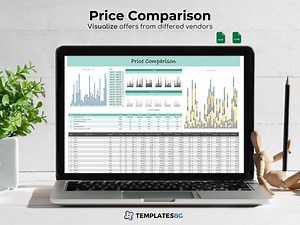 Excel Price Comparison Template: Vendor Cost Analysis (digital Download) - Etsy