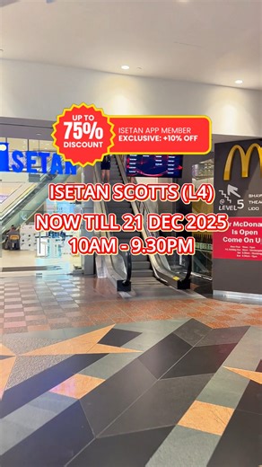 📢 𝗜𝘀𝗲𝘁𝗮𝗻 𝗣𝗿𝗶𝘃𝗮𝘁𝗲 𝗦𝗮𝗹𝗲 𝗶𝘀 𝗢𝗡! ✨🎄 Let’s celebrate the festive season together! 🎁 Find the perfect gifts for everyone - from kitchenware, drinkware, cookware, to electric appliances. Enjoy exclusive member pricing on beautifully crafted kitchenware and drinkware, only at 𝗜𝗦𝗘𝗧𝗔𝗡 𝗦𝗰𝗼𝘁𝘁𝘀. 🔥𝗦𝗽𝗼𝘁𝗹𝗶𝗴𝗵𝘁 𝗗𝗲𝗮𝗹𝘀 1️⃣ Flash Deals Up To 75% OFF 2️⃣ ENDO SCUBE Cookware Series 3️⃣ Cristal d’Arques Premium Crystalware Set 4️⃣ PWP - TIGER brand gifts 5️⃣ Extra 10% 