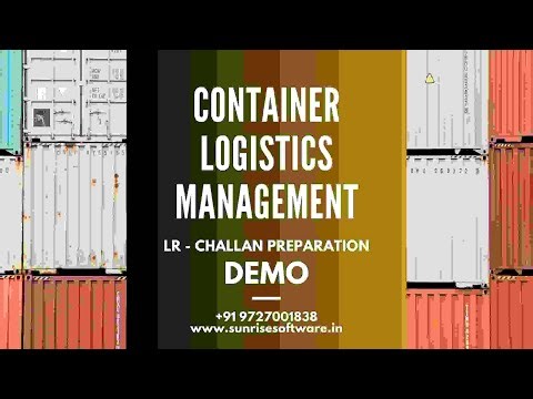 Container Transport Management Software Demo | LR - Lorry Receipt Software | Container Logistics