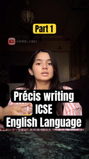 Précis writing - PART 1 | I scored 90/100 in English language ICSE 2025 #icse #learnenglish #fyp