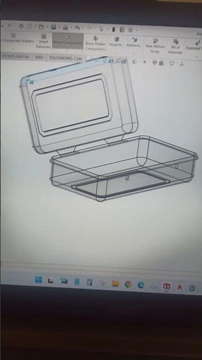 plastic box on solidworks #feed #engineering #solidworks #invention #mechanical #mechanicalengineer