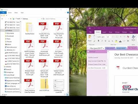 Sorting Recipes With Microsoft OneNote