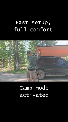 This is How Fast Camp Mode Works #camping #subaru #gear
