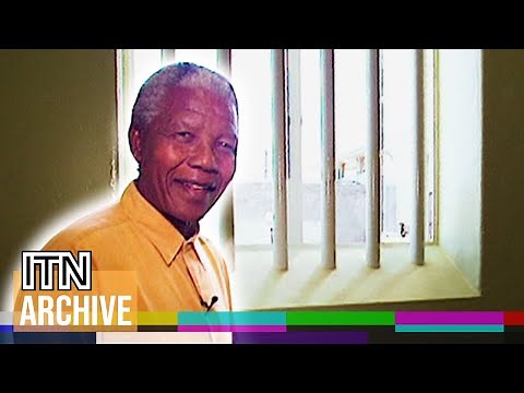Nelson Mandela's Historic Return to Robben Island Prison - Raw Footage (1994)