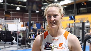1.2K views · 28 reactions | Yvonne Bonner - winner of the second-ever GIANTS B.I.G. award (Best In Gym) - chats about her second AFLW pre-season. | GWS Giants | Facebook