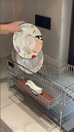 Practical Drain Dish Rack | Space Saving Organizer For Small Apartment Kitchen