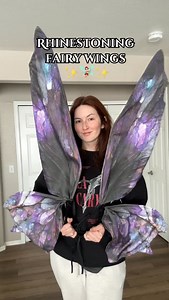 Rhinestoning fairy wings for the @kingdomofloudstone ball this weekend! Is it a crimmmeee to want to give em the ol razzle dazzle??? I already had these stunning wings from @moon.moth.wings but I thought an extra little bit of sparkle would be perfect to go with my dark fairy queen look 🥰 Cannot wait to spend the weekend in Virginia with friends old and new! If you’d like to join us at the @kingdomofloudstone Kingdom Celebration, tix are still available and cøde EQUINOX will help you out big ti