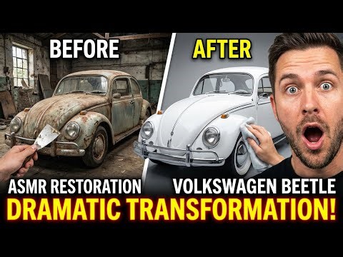 Healing ASMR Restoration: Saving a Rotten 1974 Volkswagen Beetle | Full Metal Work & Rust Repair