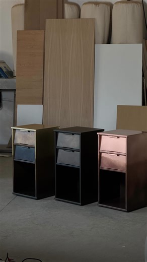 Product Design on Instagram: "The NGNS MIDI by ZOWA is a limited-edition collaboration with Custom Furniture Serbia, blending masterful craftsmanship with the raw beauty of metal. Each cabinet—crafted from steel, brass, or copper—undergoes a carefully accelerated patina process, unveiling the rich tones, textures, and natural character unique to every piece. Designed without the use of external tools or added materials, the piece emerges entirely from a single stainless steel sheet. Subtle detai