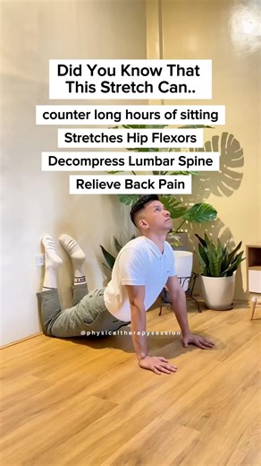 Back Pain Stretch, Hip Flexors Stretch and Lumbar Decompression.