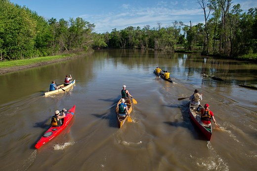 Canoeing & kayaking on the Red River in Fargo-Moorhead