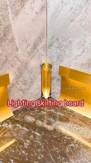 Lighting skirting board. #lamp #light #led #lightingdecor #homedecor #homedecoration #interiordesign #homeowners #interiordesigner | Sparkle Star LED Profile