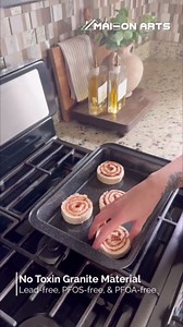 MAISON ARTS 17 Piece Black Pots and Pans Set Non Stick Granite, Non Toxic Induction Kitchen Cookware Sets, Pan and Pot Sets for Cooking Nonstick