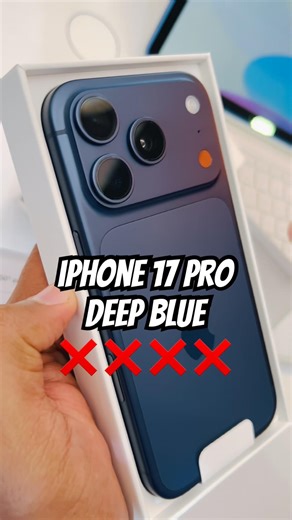 iPhone 17 Pro Deep Blue ❌❌❌ #apple #techhighlights #unboxing #cellphone #tech #stylishphone #apple
