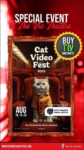 Cat Video Fest 2023 at The Vic Theatre | Victoria Film Festival | Facebook