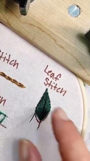 Leaf Stitch Tutorial with Explanation