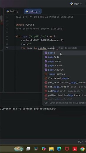 Day 1/30 🤖 Building an AI PDF Summarizer with Python 🚀 #coding